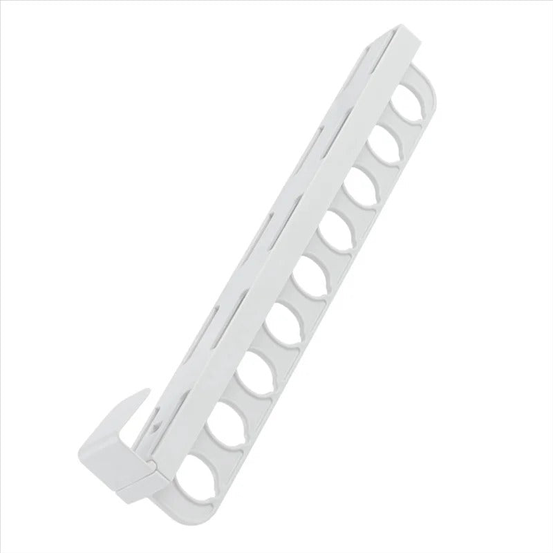 Norvo | SmartGlide Utrekksstativ – Plassbesparende Klessorganisator for Bukser, Skjerf, Slips – Lett Glidende System – Stilrent og Moderne Design