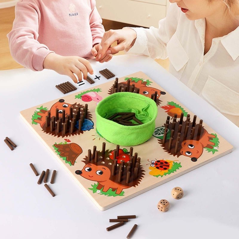 Norvo | SmartToy– Utdanningsspill med pinnsvindesign for å fremme tallforståelse og finmotoriske ferdigheter