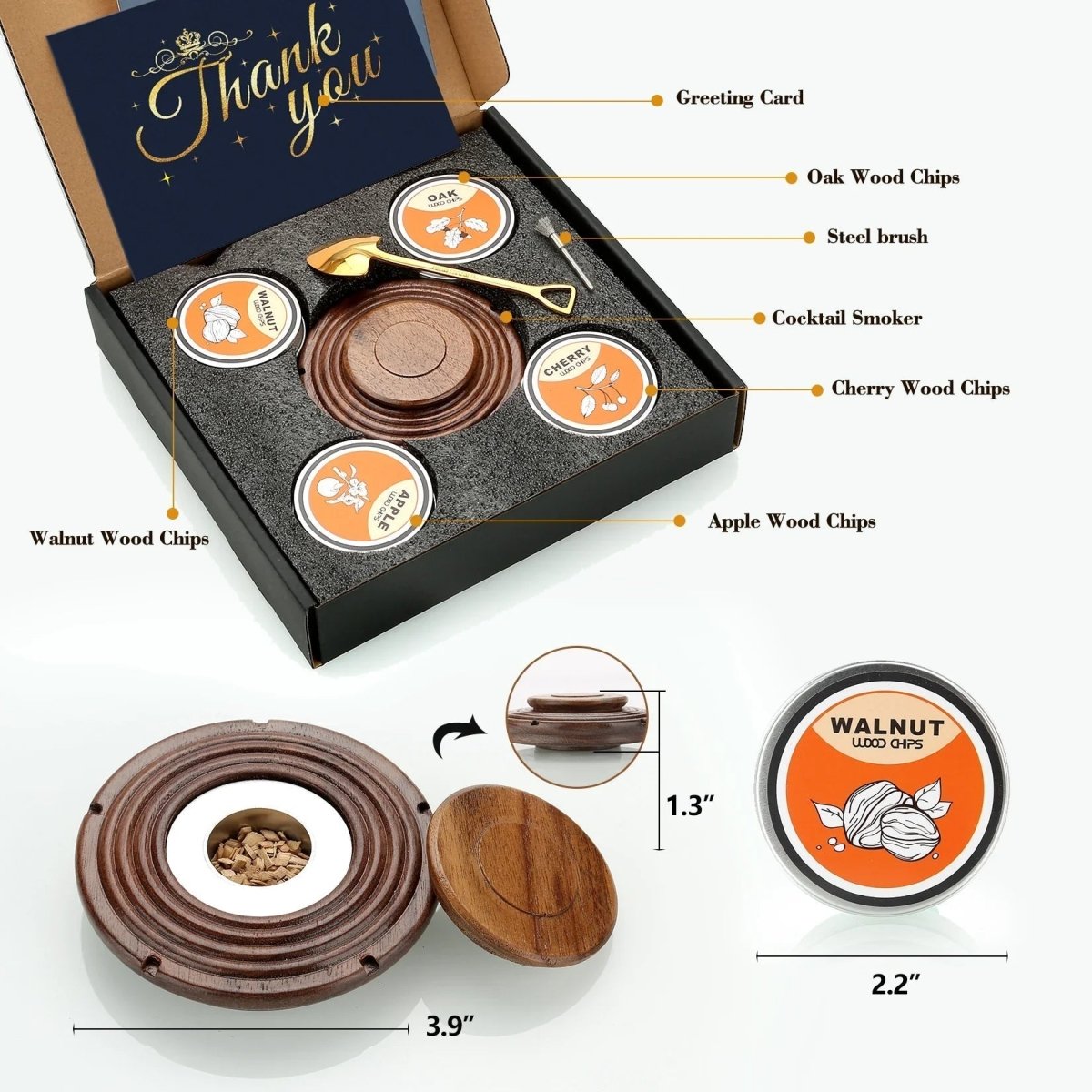 Norvo | SMOKETAIL KIT – Cocktailrøker Sett for Whiskey & Bourbon Elskere