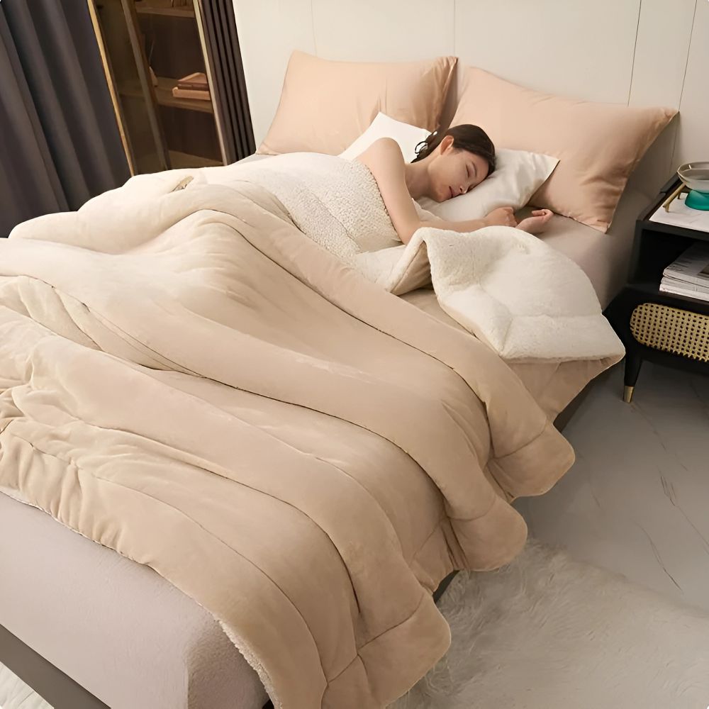 Norvo | SOFTHUG LUXE – Plysj Flanell Fleece Teppel for Komfort & Stil