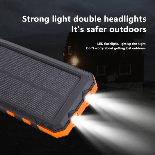 Norvo | Solenergi Power Bank med Lommelykt - SolarCharge Pro