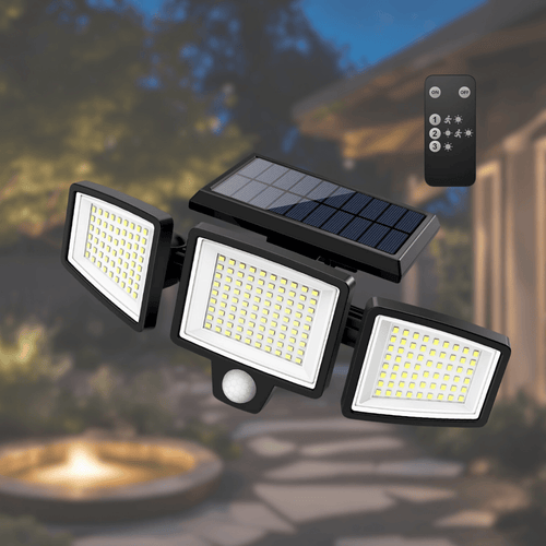 Norvo | SOLARGUARD – Solarsikkerhetslys med bevegelsessensor og fjernkontroll