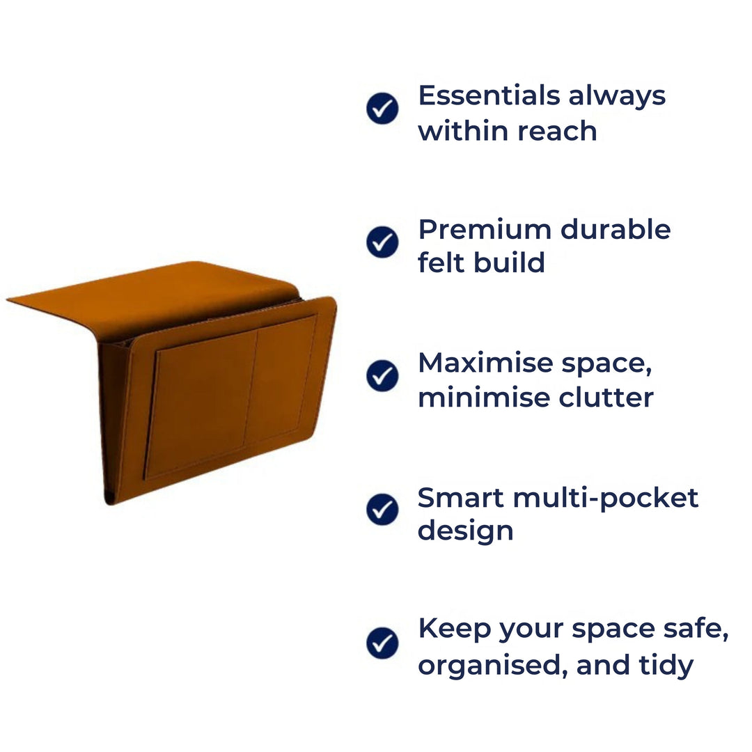 Essentials Within Reach – Tykk Filtdurabelt Materiale – Spar Plass Hold Orden & Nyt Nattkomfort Norvo