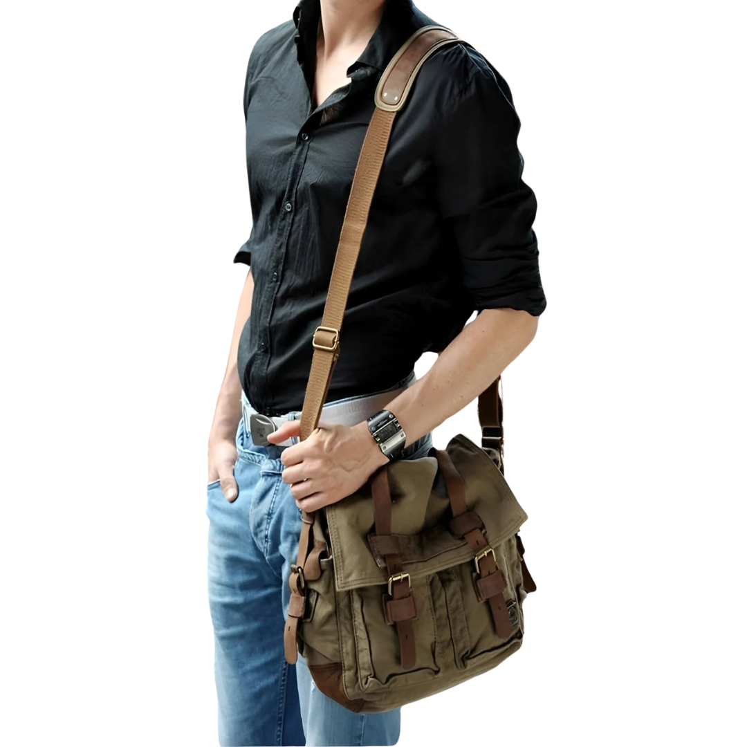 Frendorf | Romslig Herre Canvas Crossbody - UrbanTrail