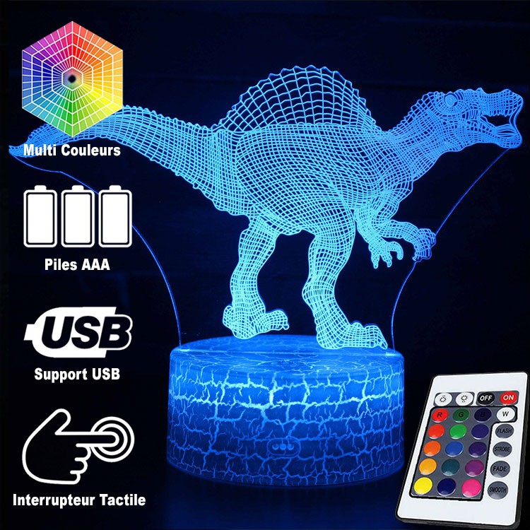 Norvo | 3D Lampe Dinosaur Spinosaurus Fryktelig