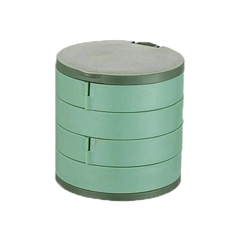 Norvo | Perfekt Gave-4 Lag Roterbar Smykkeoppbevaringsboks