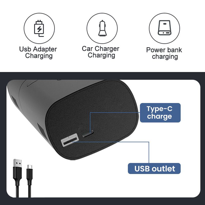 Norvo | Bærbar trådløs bildekkpumpe luftkompressor - Praktisk gave