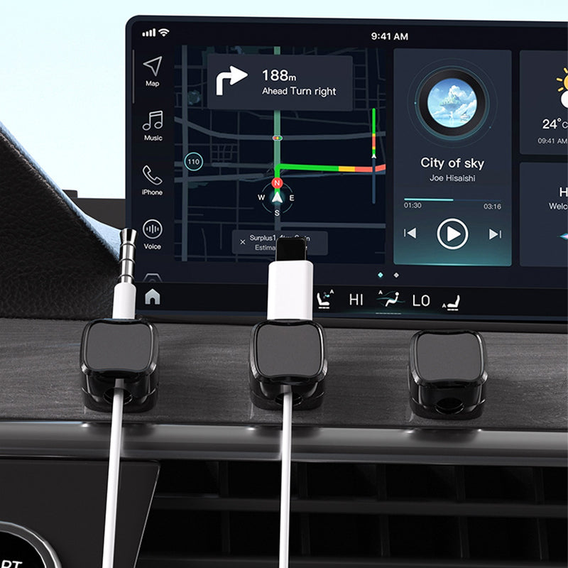 Norvo | Magnetisk kabelklemmeholder - sett med 6 stk.