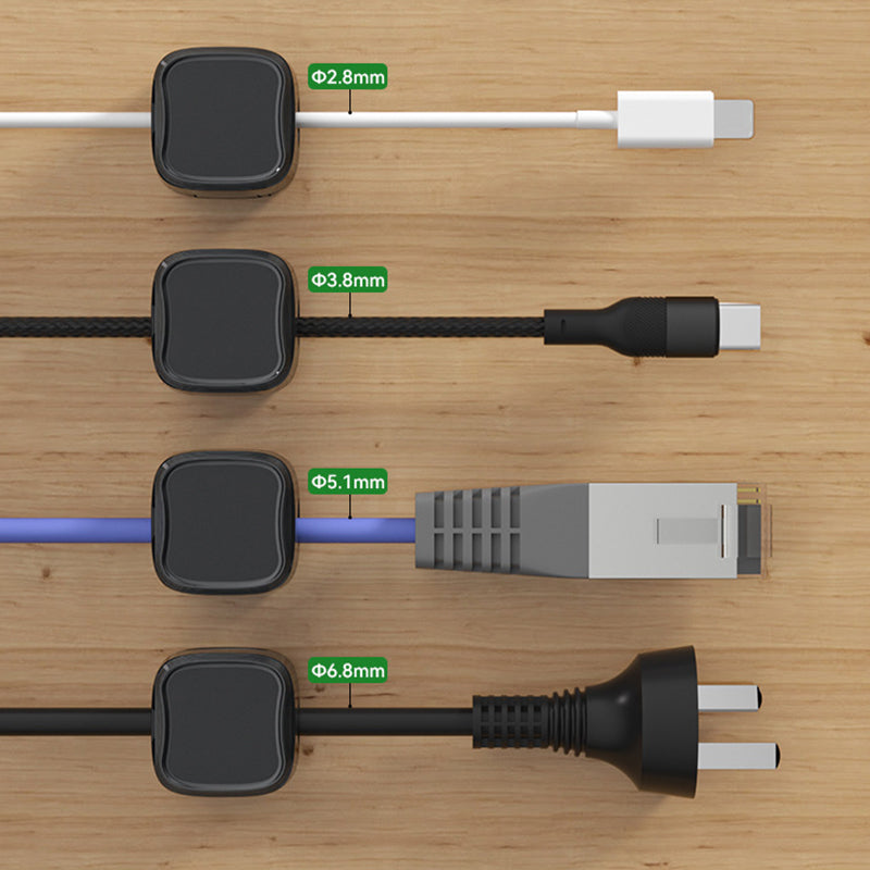 Norvo | Magnetisk kabelklemmeholder - sett med 6 stk.