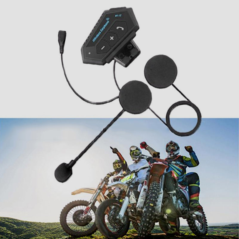 Norvo | BT12 Motorsykkelhjelm Bluetooth Hodesett