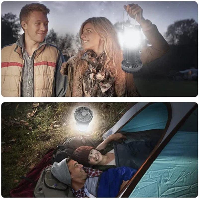 Norvo | 2-i-1 Eventyr Sollys & Bærbar Vifte