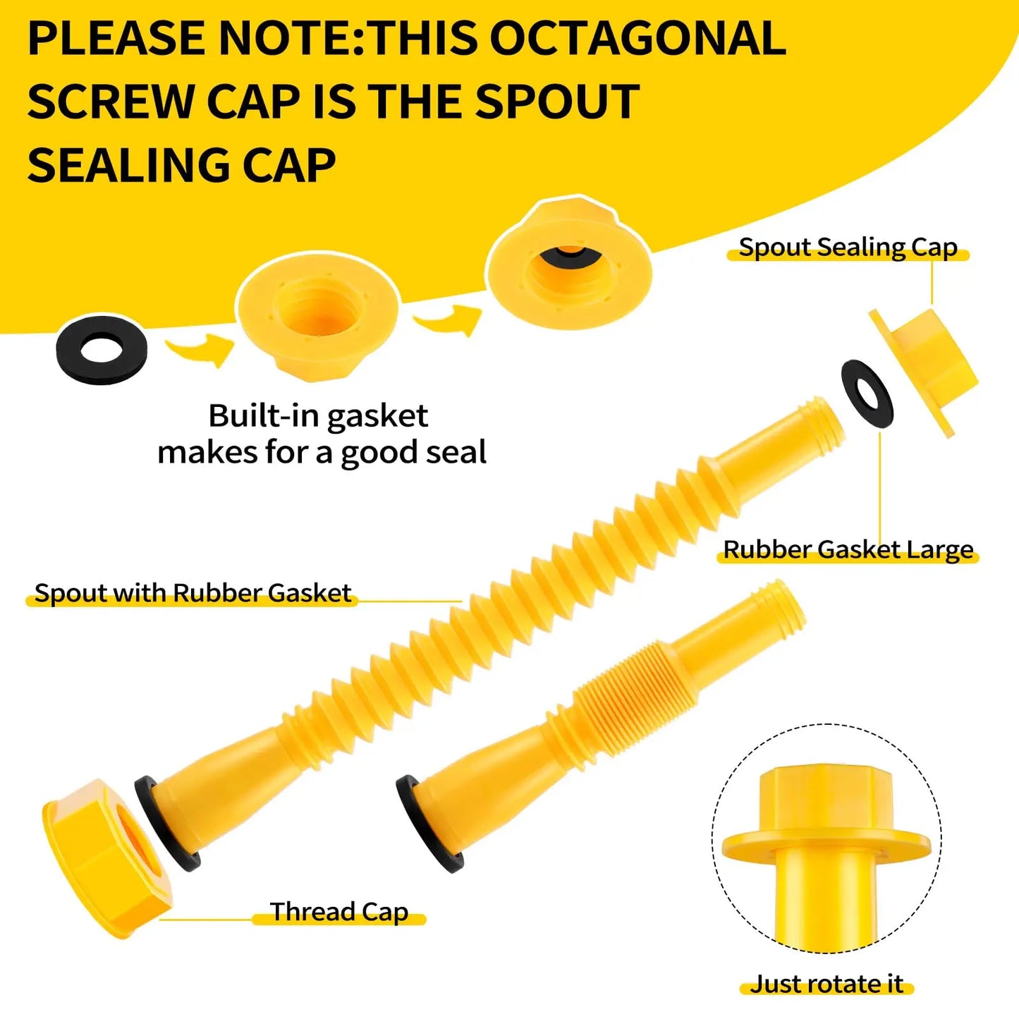 Norvo | Gjengede rør med sekskantmutter