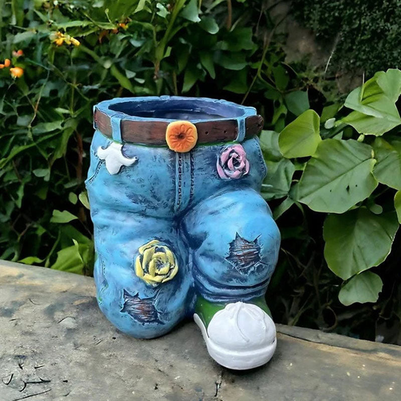 Norvo | Kreativ 3D-jeansformet blomsterkrukke