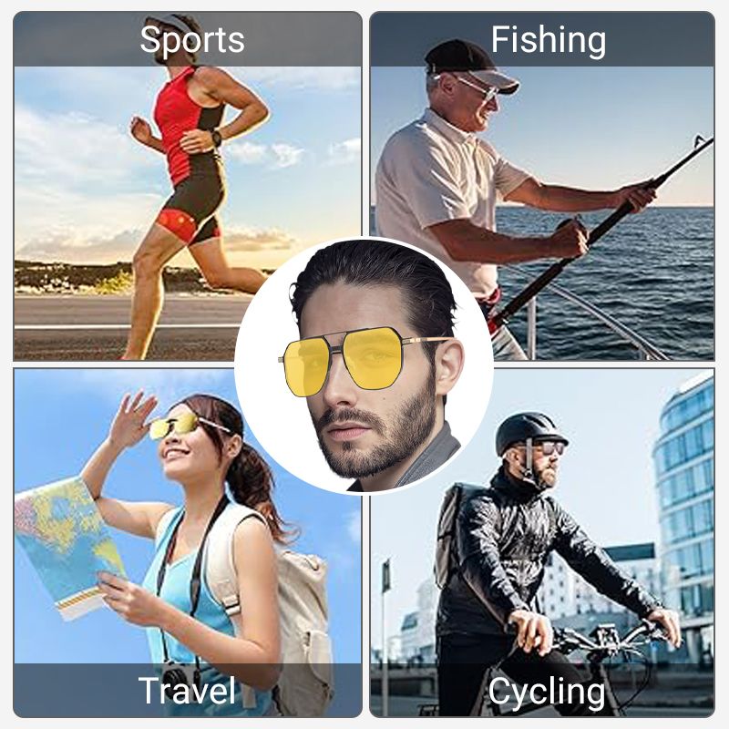 Norvo | 3 i 1 Vintage Magnetiske Klips solbriller