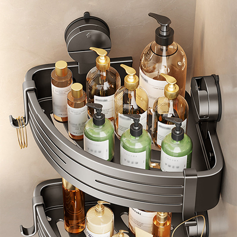 Norvo | 2PCS Veggmontert Badeværelse Organisator med Sugkopper