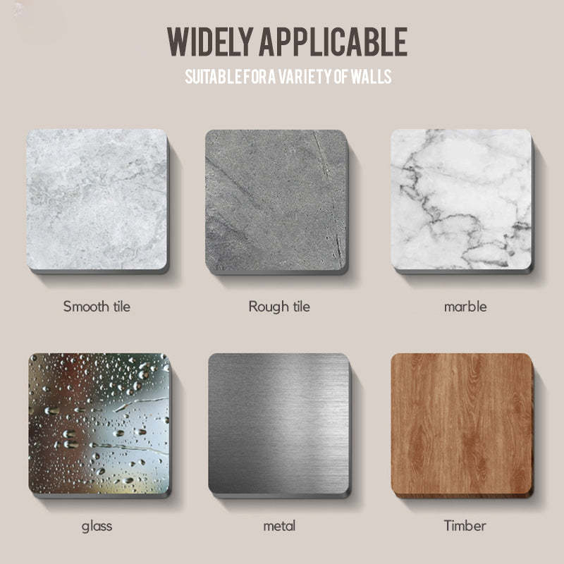 Norvo | 2PCS Veggmontert Badeværelse Organisator med Sugkopper