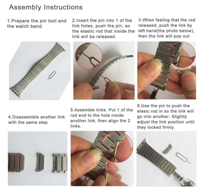 Norvo | GS Business Modifikasjon rustfritt stålarmbånd for Apple Watch