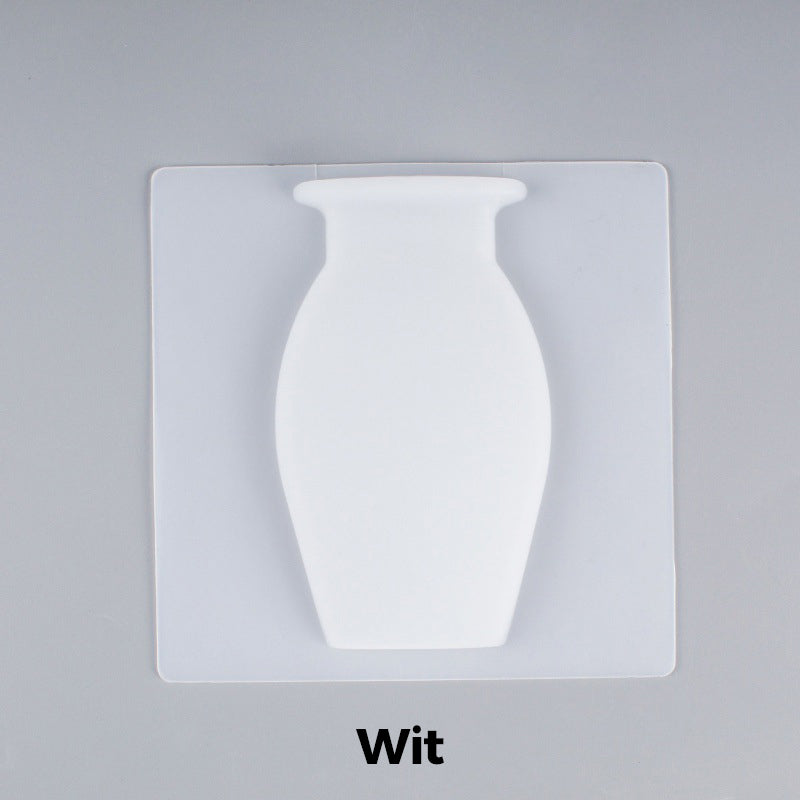Norvo | Avtagbar, stansefri vase dekorasjon av silikon for veggmontering