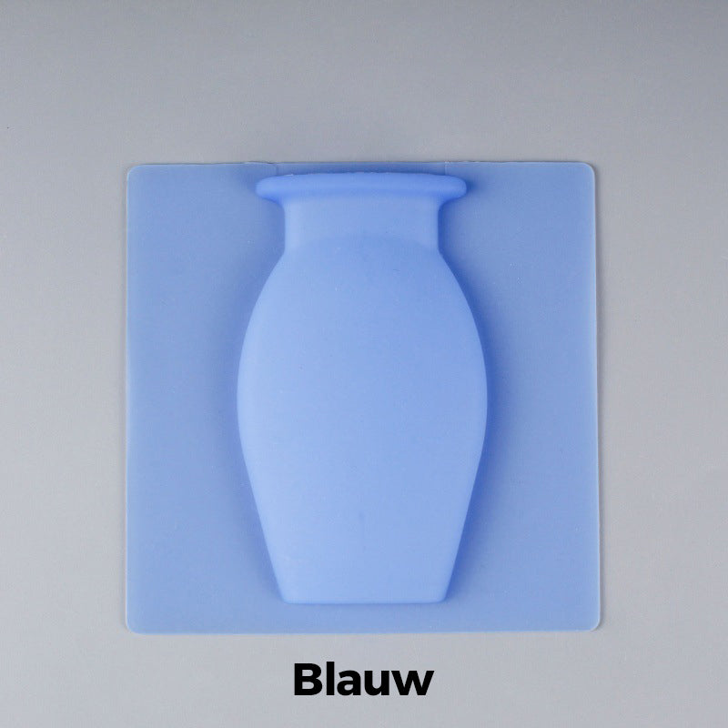 Norvo | Avtagbar, stansefri vase dekorasjon av silikon for veggmontering