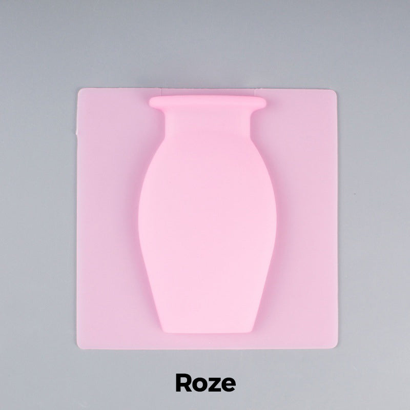 Norvo | Avtagbar, stansefri vase dekorasjon av silikon for veggmontering