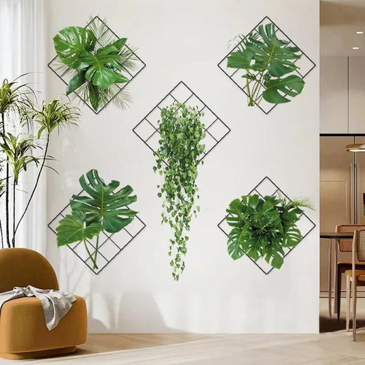 Norvo | 🌵3D-veggklistremerke med grønn plante