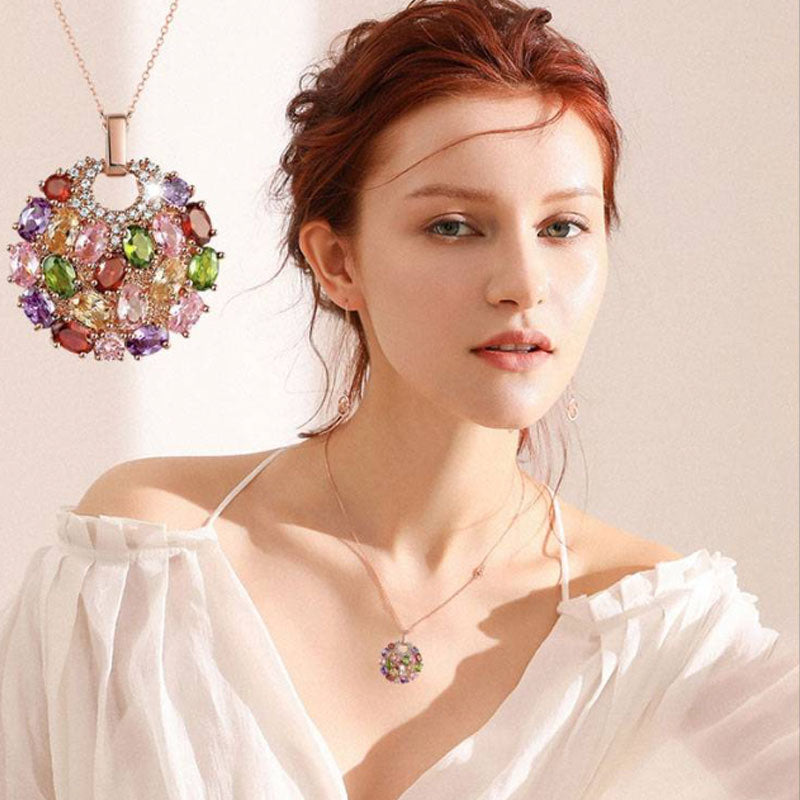 Norvo | Øredobber, armbånd, halskjeder eller ringer med farget zirkon til damer