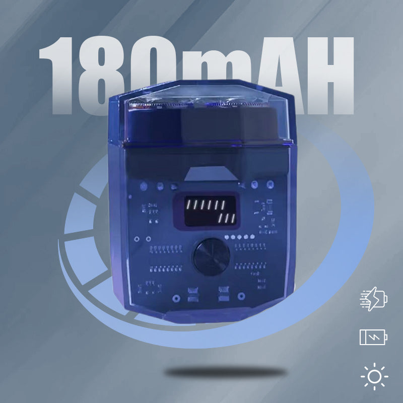 Norvo | Gjennomsiktig Mini Elektrisk Barberhøvel med Lavt Støynivå