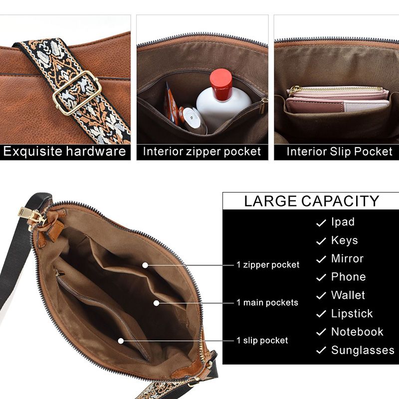 Norvo | Allsidig crossbody-veske i skinn for kvinner