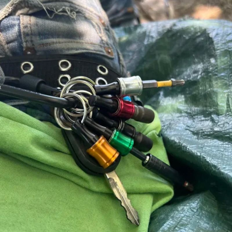 Norvo | 1/4" sekskantet skrutrekker bits-holder nøkkelringer