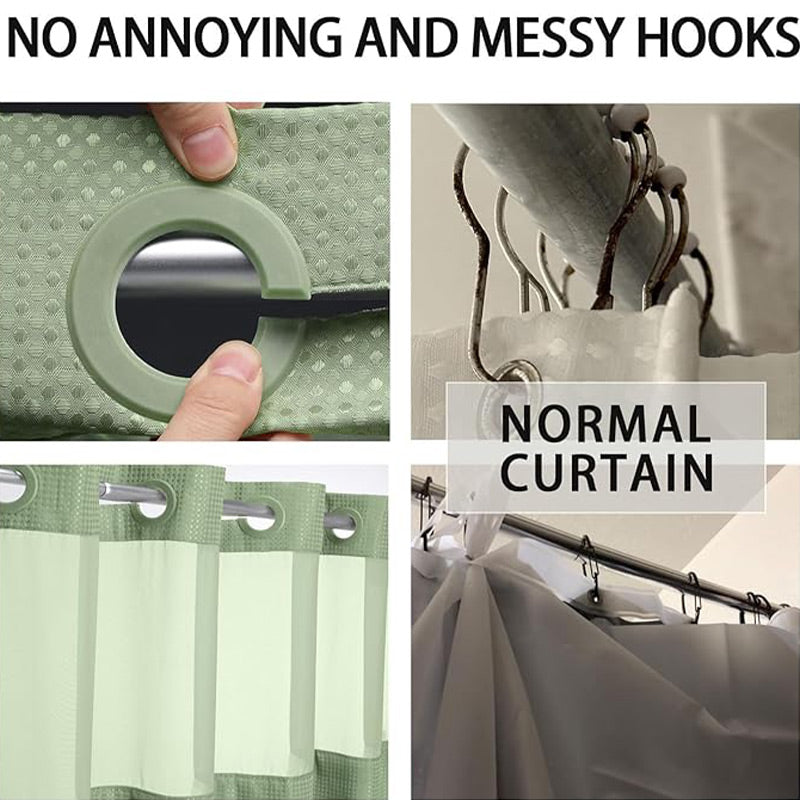 Norvo | Duschgardin med vaffelmønster