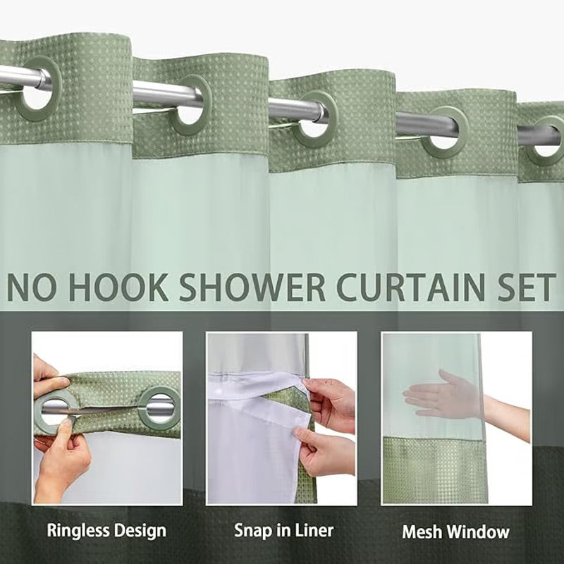 Norvo | Duschgardin med vaffelmønster