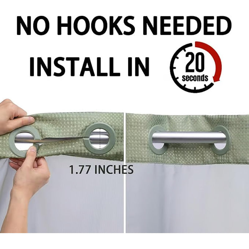 Norvo | Duschgardin med vaffelmønster