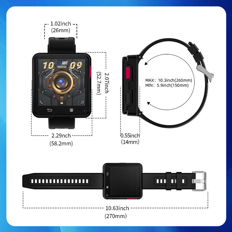 Norvo | Fashion Sports Smart Watch med doble kameraer