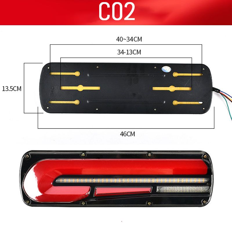 Norvo | 2 kraftige LED-baklys for lastebiler