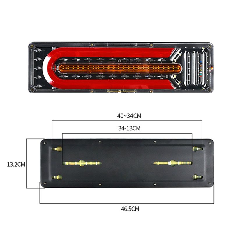 Norvo | 2 kraftige LED-baklys for lastebiler
