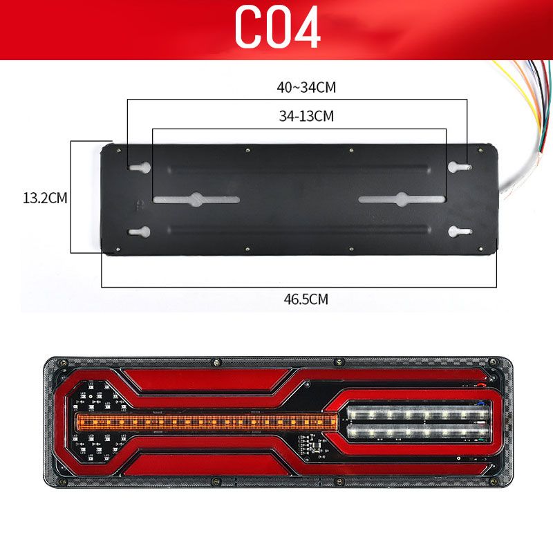 Norvo | 2 kraftige LED-baklys for lastebiler