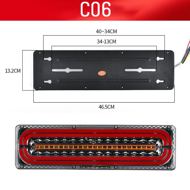 Norvo | 2 kraftige LED-baklys for lastebiler