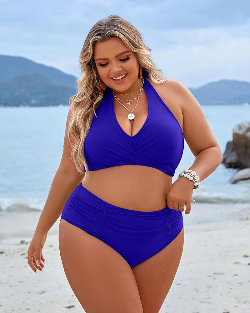 Norvo | Bikini sett med magekontroll og høy midje stil