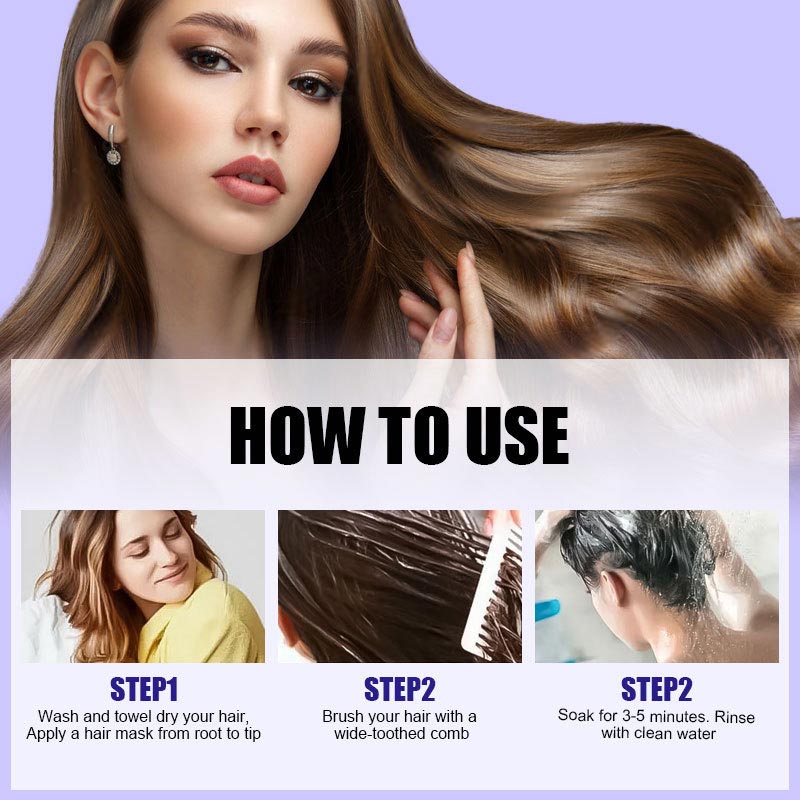 Norvo | Lilla keratinhårmaske - låser farge og nøytraliserer messing- og gule toner for blondt sølvgrått hår med lyse striper