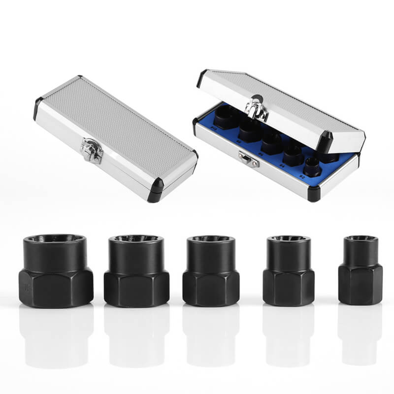 Norvo | 10 stk. sett med skrueuttrekker for skadde skruer