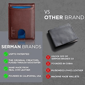 Norvo | 🔥Pop Up aluminiumsveske Pengeklips Slim Leather Slots Kredittkortholdere RFID Blocking Bifold Minimalist Wallet