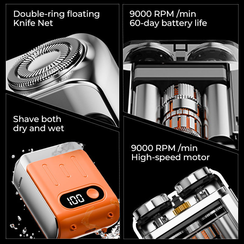 Norvo | Men’s Portable Mini Rotary Electric Shaver