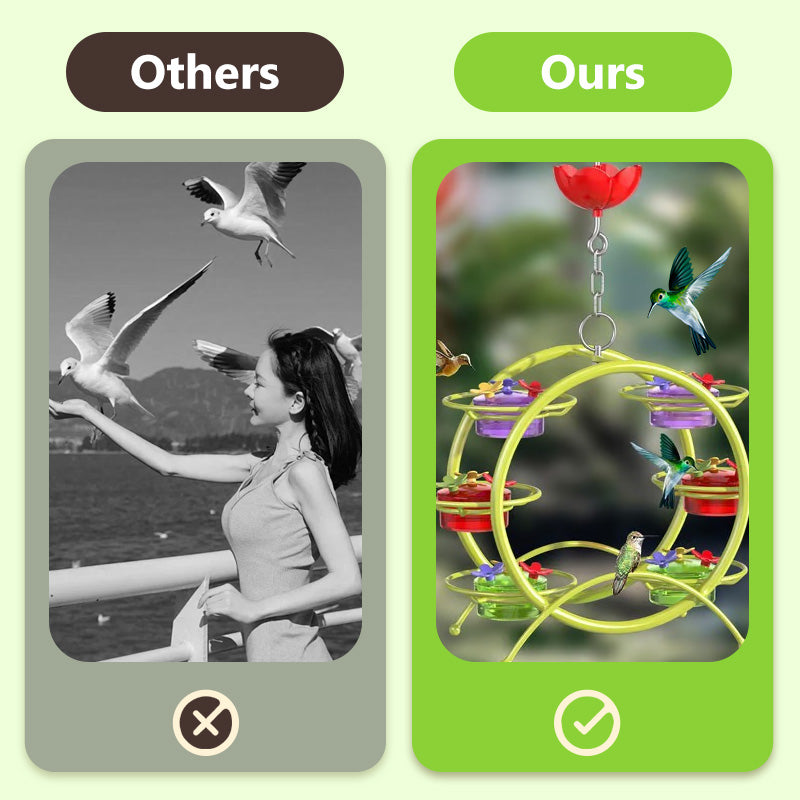 Norvo | Utendørs Unik Kolibri Metall Hengefôr Sett