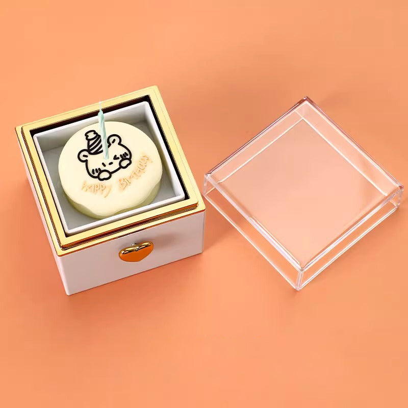 Norvo | Kreativ søt bjørnekake roterende ringboks