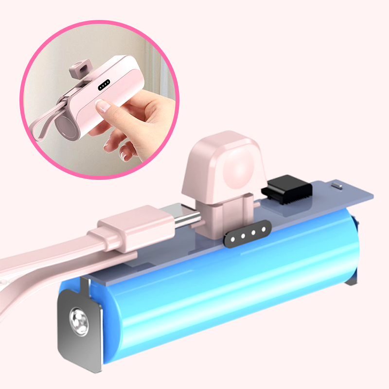 Norvo | Bærbar Powerbank med Høy Kapasitet og Innebygde Kabler