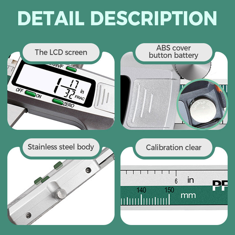 Norvo | Digital caliper with large LCD screen
