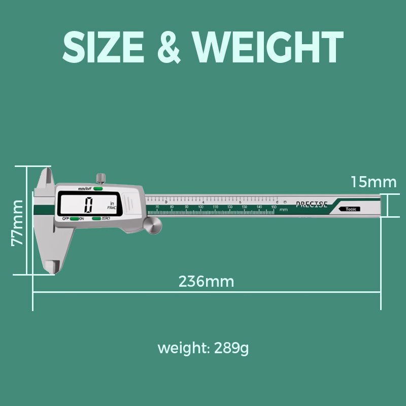 Norvo | Digital caliper with large LCD screen