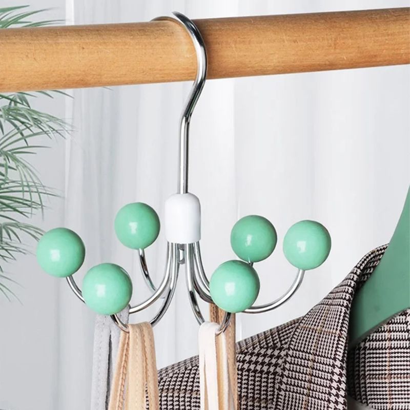 Norvo | 360° roterbar multifunksjonell oppbevaringshengeren med 6 kroker