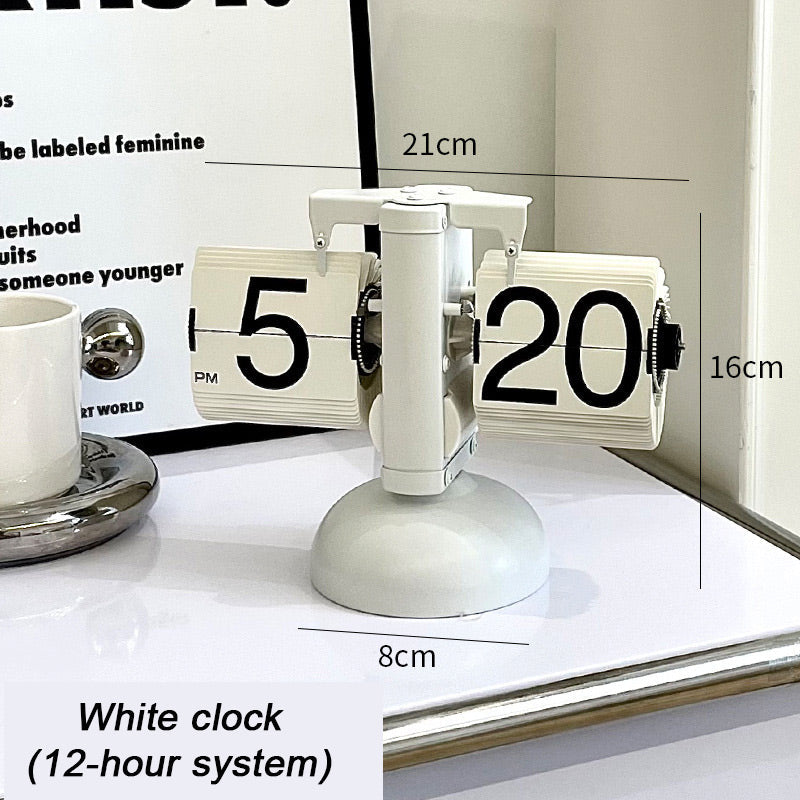 Norvo | Moderne, digital, mekanisk vintageklokke med innvendig tannhjulsdrift