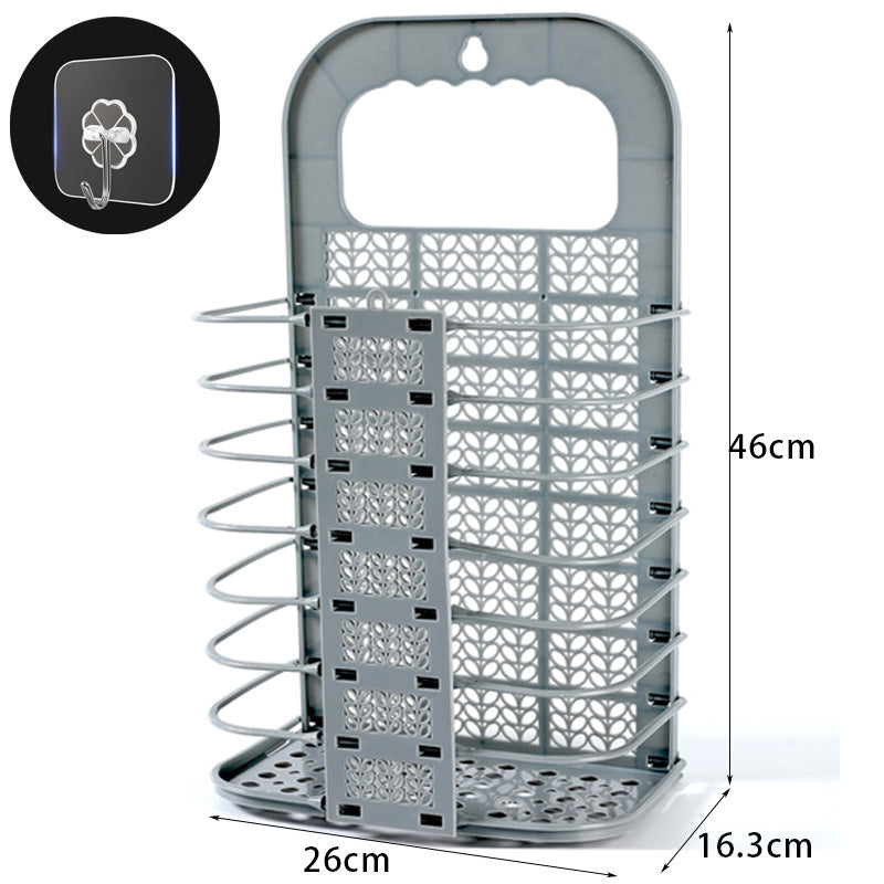 Norvo | Sammenleggbar veggmontert skittentøyskurv